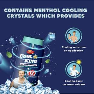 Dabur Cool King Talc Icy Perfume menthol cooling 100g
