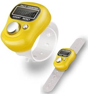 Dharmikonline Mini Hand Tally Counter Finger Digital Electronic Head Counting Machine Digital Tally Co...