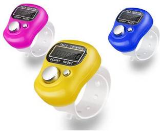 colorsole Mini Finger Tally Counter for Step Tracking, Bead Counting and Crafts Digital Tally Counter