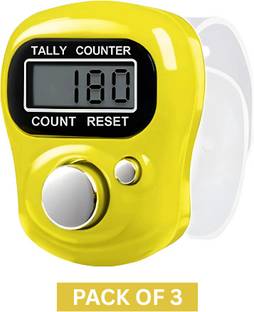 PelBart 3 Pcs Finger Counting Machine – Portable LED Counter for Prayer Digital Tally Counter