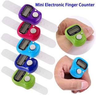 Bombay Enterpries Mini Digital Finger Tally Counter with LED Display – For Counting & Meditation Digit...