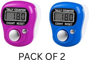 PelBart 2 Pcs Mini Hand Counter – Finger Ring Digital Counter for Meditation & Jaap Digital Tally Coun...
