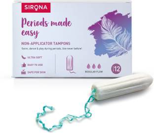 SIRONA FDA Approved Non Applicator Tampons for Medium Flow Tampons