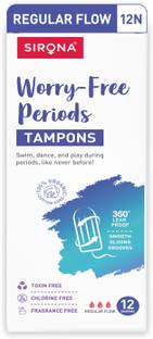 SIRONA FDA Approved Non Applicator Tampons for Medium Flow Tampons