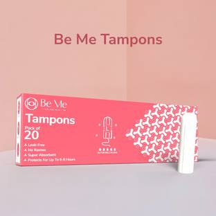 BE ME 6-8 Hours Leak Protection Tampons For Periods | FDA Approved Super Plus Flow Tampons