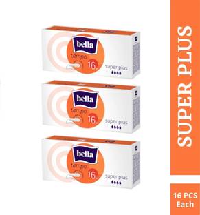 Bella Tampons Easy Twist Super Plus 16 Pcs Each (3PKT) Tampons