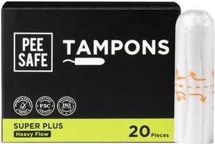Pee Safe Viscose Tampons For Periods | Heavy Flow | Highly Absorbent | Ultra Soft | Tampons