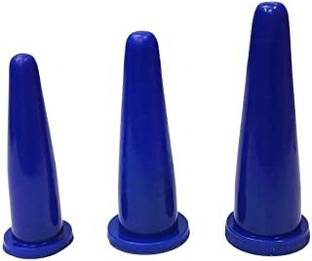 BODY FITNESS PVC Anal dilators for fissure treatment set of 3(Small,Medium,Large) Blue Tampons