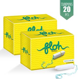 Floh Tampons For Periods | 100% Organic Cotton | Comfortable & Stain-Free Experience Tampons
