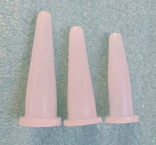BODY FITNESS PVC Anal dilators for fissure treatment set of 3 (Small,Medium, Large) White Tampons