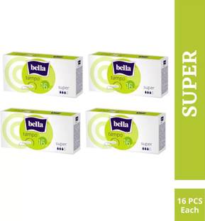 Bella Tampons Easy Twist Super 16 Pcs Each (4PKT) Tampons