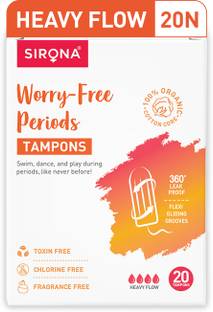 SIRONA FDA Approved Non Applicator Tampons for Heavy Flow Tampons