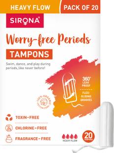 SIRONA FDA Approved Non Applicator Tampons for Heavy Flow Tampons
