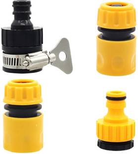 HVG TRADERS Garden Hose Pipe Fittings?4pcs/set Water Hose Connector Pressure Washer Adapter Tap Adapter