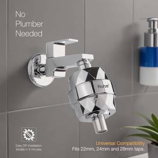 RUHE Cleanza Water Filter|Hard Water Softener for Tap & Shower For Kitchen & Bathroom Tap Mount Water ...