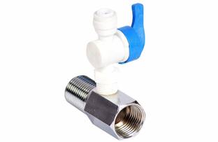 PeoME Inlet connector with Coupling for Ro Water Purifiers 1/4 inch Size (D.V.Set) Tap Mount Water Filter