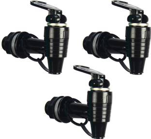 HALSEY 3 Pcs RO Tap Set - Compatible with All RO Water Purifiers-Black Tap Mount Water Filter