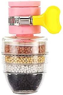 Akshron Water Filter Faucet With Lock Clip(5 Layer) (Multicolour) Tap Mount Water Filter