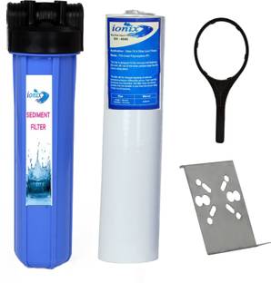 IONIX Tank water filteration system with 1.5 inch Inlet outlet , Jumbo whole house water filter with PP spun Tap Mount Water Filter