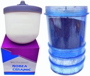 BALRAMA Ceramic Dome Sediment Filter and 5 Stage Mineral Carbon Alkaline Inline Filter Tap Mount Water Filter