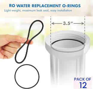 BALRAMA 12pc Inner O-Rings Rubber Seal 10" Spun Filter Bowl RO Water Purifier Housing Tap Mount Water Filter