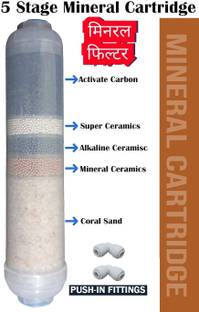 BALRAMA 10" RO Mineral Cartridge Kit 5 Multistage Bio Antioxidant Alkaline Carbon Filter Tap Mount Water Filter