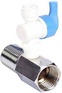 poonam pari Inlet vave for all types of RO UV / UF/ TDS / Water Purifiers 1/4 size Pipe Tap Mount Water Filter