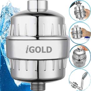 iGOLD Hard Water Softeners For Bathrooms Tap 20 Stage Shower Filters Salt Water Clean Tap Mount Water Filter