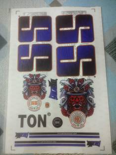 SPORTSWORLD DEVIL SSBLUE 3D digital embossed Bat Sticker