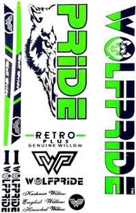 WOLF PRIDE WP R-PLUS GREEN CRICKET BAT STICKER Bat Sticker