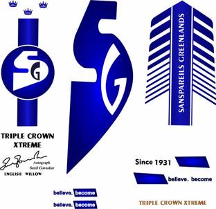 CANDLE Triple Crown Classic English Willow Cricket Bat sticker Bat Sticker