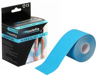 MuscleFix Waterproof Kinesiology Tape For Injury Recovering (5 m X 5 cm|Blue) Muscle Support Tape