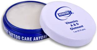 Rensow Vitamin A&D Ointment for Healing Tattoos-1oz Tin Permanent Tattoo Kit