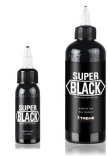 Xtreme Super Black Tattoo Ink 1oz Permanent Tattoo Kit
