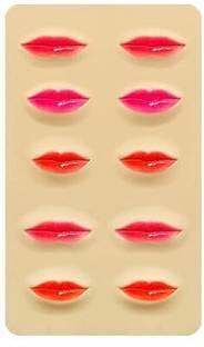 Misty Alle one 3d lips sheet makeup and tattoo learning fake skin lips Temporary Tattoo Kit