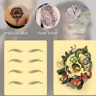 Shield plus 1mm Silicone Practice Skin Tattoo Fake Skin Microblading Eyebrow for Beginners Permanent Tattoo Kit