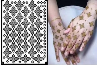 Nakshatrastencil NA10 Temporary Tattoo Kit