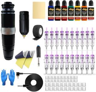 Tattoo gizmo Machine Pen Full Rotary Kit Professional Artists & Beginners Permanent Tattoo Kit