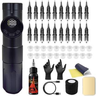 Tattoo gizmo Wireless Tattoo Machine Pen Complete Kit Set WTMK-02 Permanent Tattoo Kit