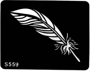 KICKWIX Heena stencil sticker reusable,for Both Hand Mehandi Sticker Design 1765 Temporary Tattoo Kit