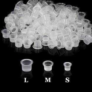 RAJry Tattoo Ink Cap, Urknall 300pcs Tattoo Ink Cups Pigment Caps Disposable Ink Caps Permanent Tattoo Kit