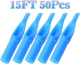 Kostech 15FT Sterile Tattoo Nozzle Tips Disposable Flat Tattoo Needles