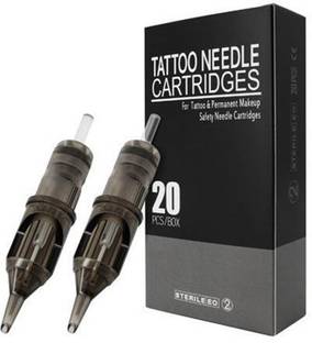 Mumbai Tattoo Tattoo Needle Cartridges 1RL Black Box ( Pack Of 20 ) Disposable Round Liner Tattoo Needles