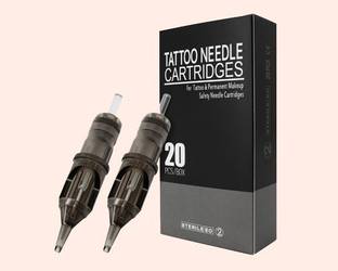 Mumbai Tattoo Tattoo Needle Cartridge 7RM Black Box ( Pack Of 20 ) Disposable Round Liner Tattoo Needles
