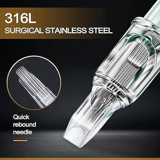 Shield plus 15SERM Tattoo Cartridge Needles-15 Needle Soft Edge Round for Shading & Color Disposable Magnum Tattoo Needles
