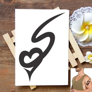 voorkoms Heart Love S Name Tattoo Sticker For Male And Female Tattoo Body Tattoo Sticker