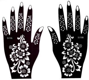amazinghub MGEDGE Mehendi Stencil | Mehendi Sticker Design | Henna Sticker | Heena Stencil