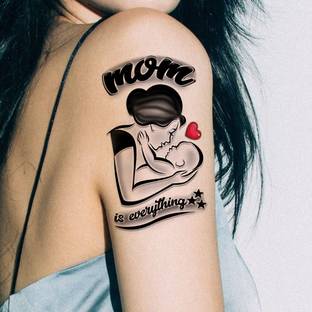 TATMODS Tatmods Mom Is Everything Temporary Tattoo For Men And Woman Waterproof Tattoo