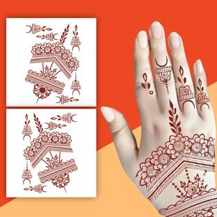 Ordershock Beautiful Mehndi Temporary Tattoos for Women & Girls Tattoo