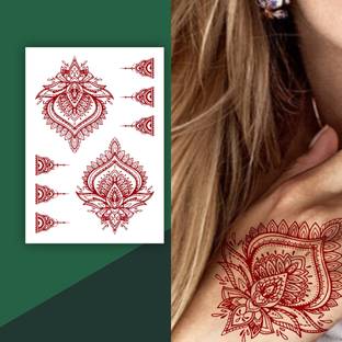 Vanvati Beautiful Mandala Maroon Color Mehndi Design For Festival